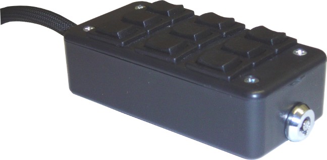 AVSARC-9-BK Black 9 switch box rocker switch 4"x2"x1"