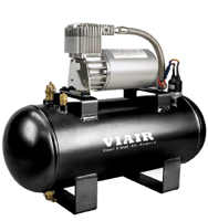 VIA20003 Viair 120psi Fast-Fill Air Source Kit includes (1)275C Compressor mounted on a 1.5 gallon tank *25% duty cycle