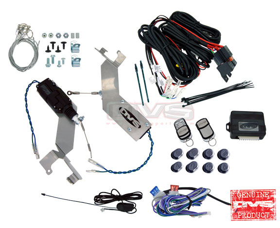 AVSSDKGM88-8 Bolt in Door Actuators w/. Wiring Harness and 8 Channel Remote System