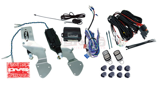 AVSSDKGM94-12 Bolt in Door Actuators w/. Wiring Harness and 8 Channel Remote System