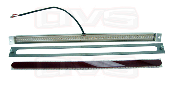 AVSLED15-RR 15.5 Red Third Brake LED Light 1 Red LED Light 1 Red Lense 1 Steel Template