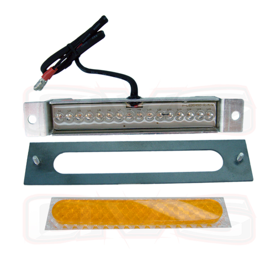 AVSLED4-AA 4.5 Amber LED Light 1 Amber LED Light 1 Amber Lense 1 Steel Template