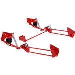 KPC 4CB0-C61 KP Components 88'- 98' Chevy C1500 4 Link Cantilever Setup (Includes: Frame/Axle Brackets, 4 Link Cantilever Bars, End Links, Pan Hard Bar Base, Shocks, and HArdware) *** Specify Wheel Size For Dog Bones 18" 20" 22" 24"