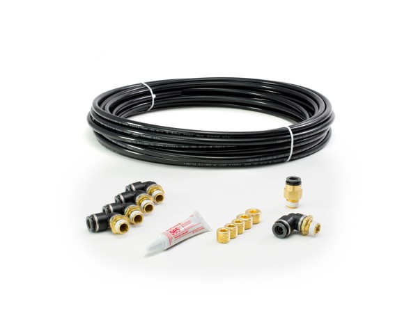 LRD AA-FK38-14NPT 3/8 DOT/PTC fitting kit w/ 50ft airline & 1/4 NPT for Air Springs