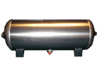 LRD-5 Gallon Aluminum Air Tank (4) 1/2" Ports (Two On Each End), (1) 1/4"Port On Bottom 24"L x 8"D x 10"H DOT APPROVED 111497