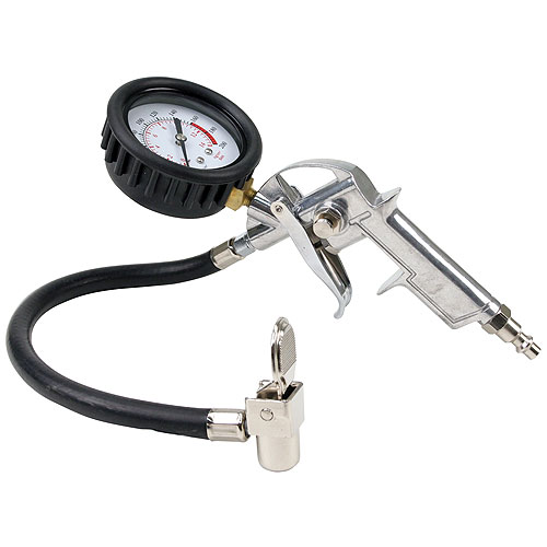 VIA00041 Tire Inflation Gun (Normally Closed Trigger 200 PSI Inline Gauge)