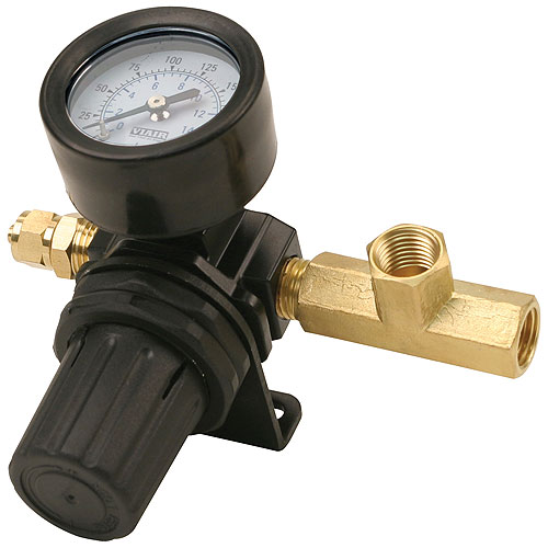 VIA90150 Viair 0-220psi Inline Pressure Regulator With Mounting Bracket 1/4 fittings
