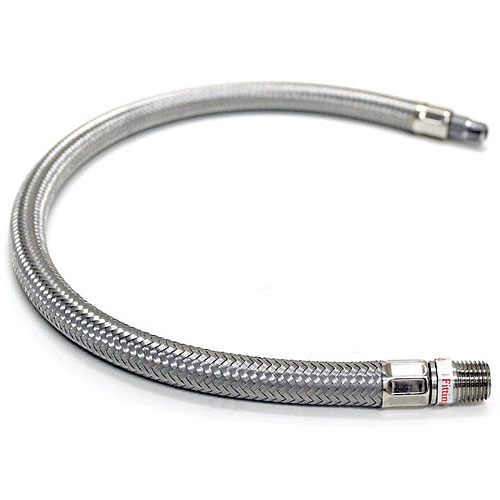 VIA92804 Viair 18 Stainless Braided Leader Hose (1/4 M to 1/4 M Swivel NPT)