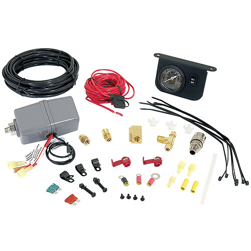 VIA20055 Viair Onboard Air Hookup Kit (30 Amp 90 PSI/120 PSI) (includes gauge panel airline pressure switch and fittings) (For 12V System Only)