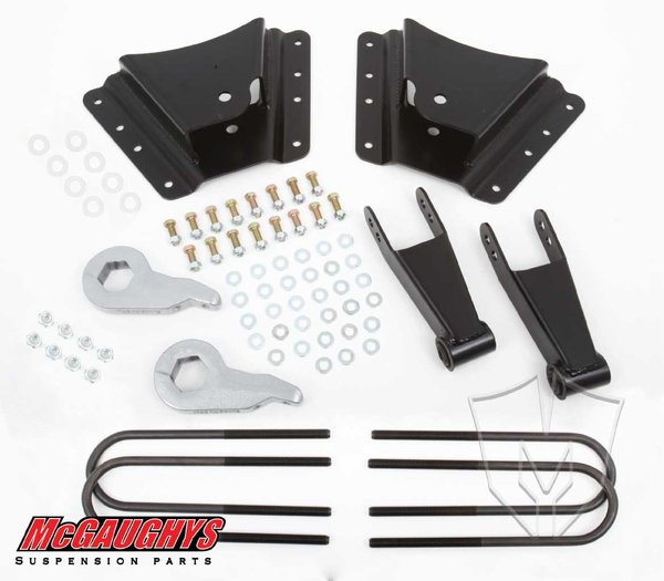 MCG33076 2"/4" & 2"/5" Economy Kit for 2002-2008 GM Truck 3500 Dually - 10 Hole Factory Hanger (2WD/4WD)