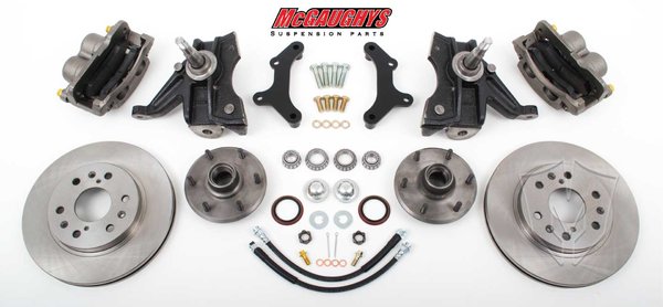 MCG63312 1971-72 C-10 13 Front Disc Kit w/ 2.5 Drop Spindles (6 LUG) must use 17 + rims