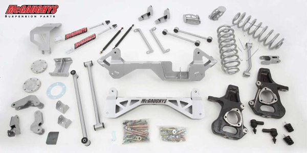 MCG50138 7" Premium Lift Kit for 2001-2006 GM SUV 1500 (4WD, Not Auto Leveling) (Silver Powdercoated)