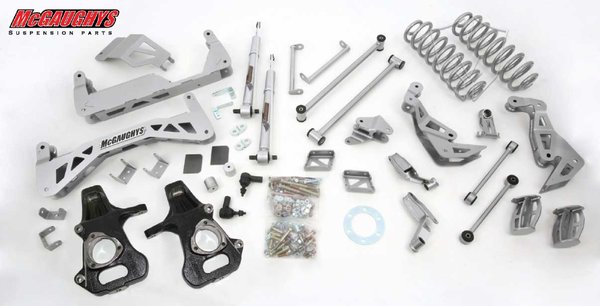 MCG50728 7" Premium Lift Kit for 2007-2013 GM SUV 1500 (2WD, Not Auto Leveling) (Silver Powdercoated)