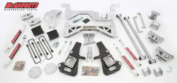 MCG52003 7 Premium Lift Kit for 2002-2010 GM 2500 (2WD Gas Motor) (Silver Powdercoated)