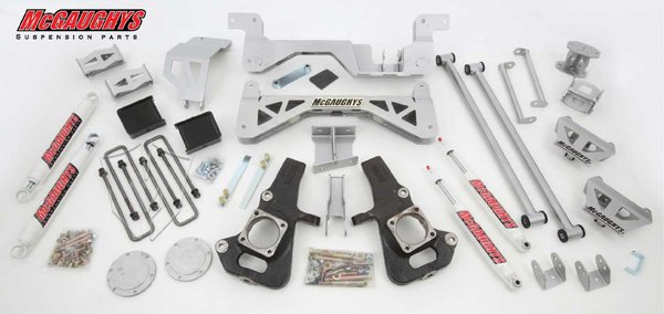 MCG52004 7 Premium Lift Kit for 2002-2010 GM 3500 (2WD Gas Motor) (Silver Powdercoated)