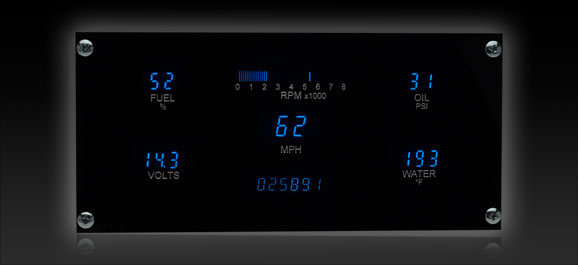 DAKVFD3-1007 Five Gauge Digital Instrument system for 3x7 opening