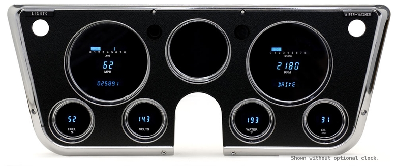 DAKVFD3-67C-PU-CLK 67-72 Chevy PU Digital Instrument system