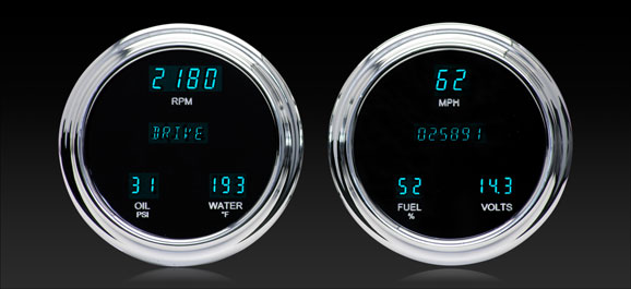 DAKVFD3-1004 Universal Dual 4.75 Round Digital Instrument
