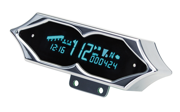 DAKMCV-7200 Motorcycle Spiked Speedometer/ Tachometer Information Center 0-199mph