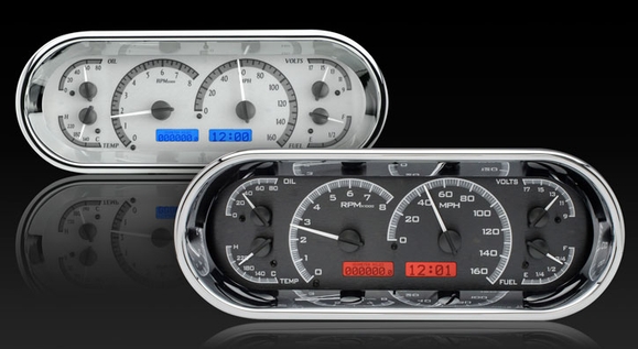 DAKVHX-1018 Universal 4.4 x 11.4 Recessed Oval Analog VHX Instrument