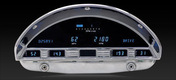 DAKVFD3-56F-PU-O 1956 Ford Truck Original Bezel Instrument System