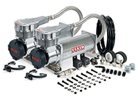 VIA48532 Viair 485C "Dual Pack" (2) 485C PLATINUM Compressors,100% Duty Cycle @ 200psi (2) Relays (1) 200psi pressure switch AA-3692