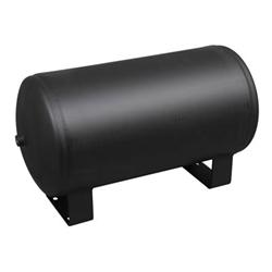 FST9191 5 Gallon Steel Air Tank (2) 1/4" ports 20.7"overall length 9.5" Diameter, 14" between mounting points