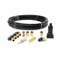 ACCUAIR AA-3646 3/8" DOT/PTC Fitting Kit; 50 FT DOT Airline; 3/8" NPT for Air Springs; Aluminum Filter/Trap