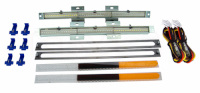 AVSLED16-TRI 16.5" Tri-Color LED Tail Light Kit, Includes: 3 Wire Module, 2 LED Lights, 2 Tri Color Lenses, 1 Steel Template
