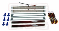 AVSLEDKIT-11-RR 11 Red LED Tail Light Kit Includes: 3 Wire Modules 2 Red LED Lights 2 RED Lenses 1 Steel Template