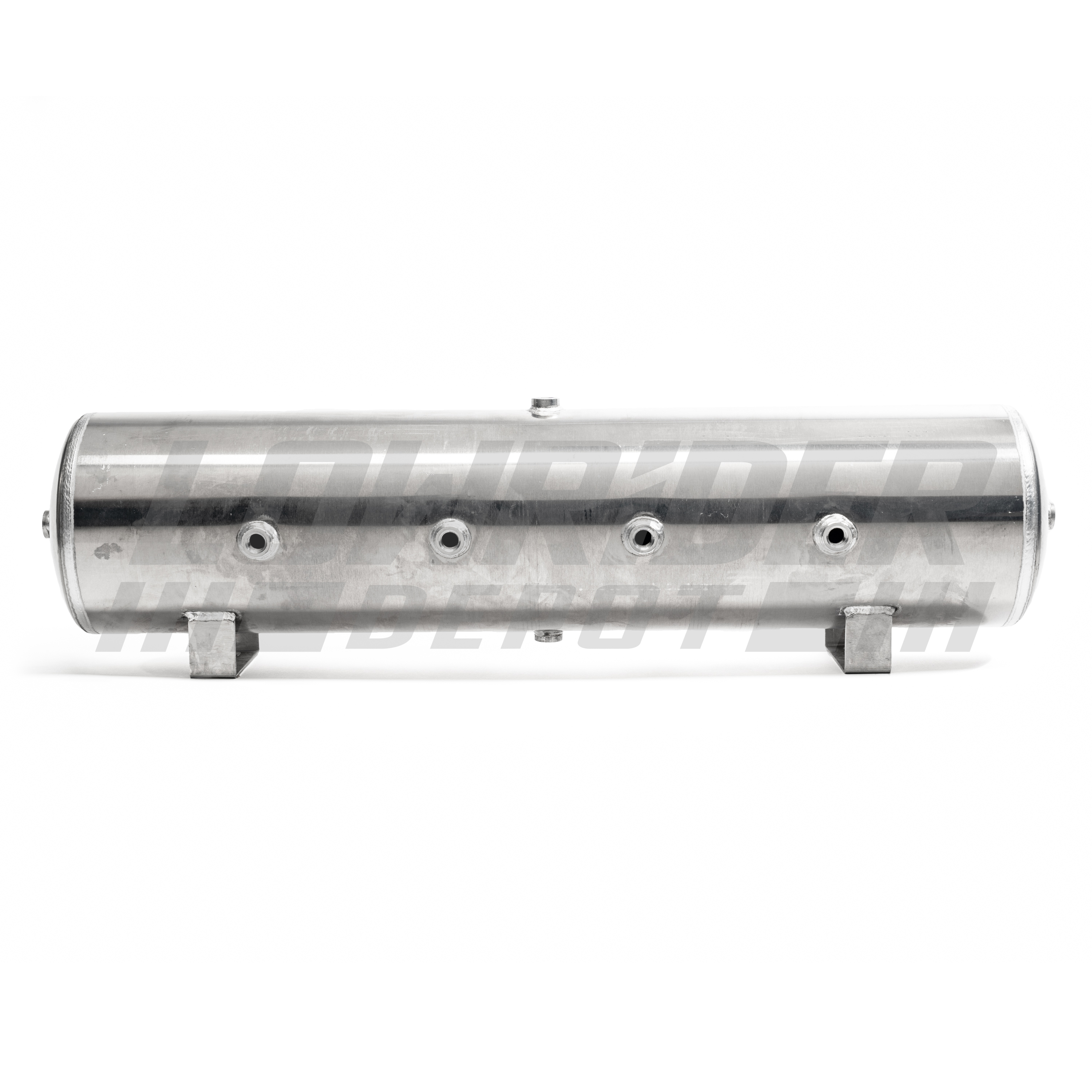 LRD-12 Gallon Aluminum Air Tank (8) 1/2" ports ports 44"L X 12.5"H EQUIVALENT TO AIR LIFT 10997 DOT APPROVED (4 ports on face 1 port on top/bottom & each end) 111197